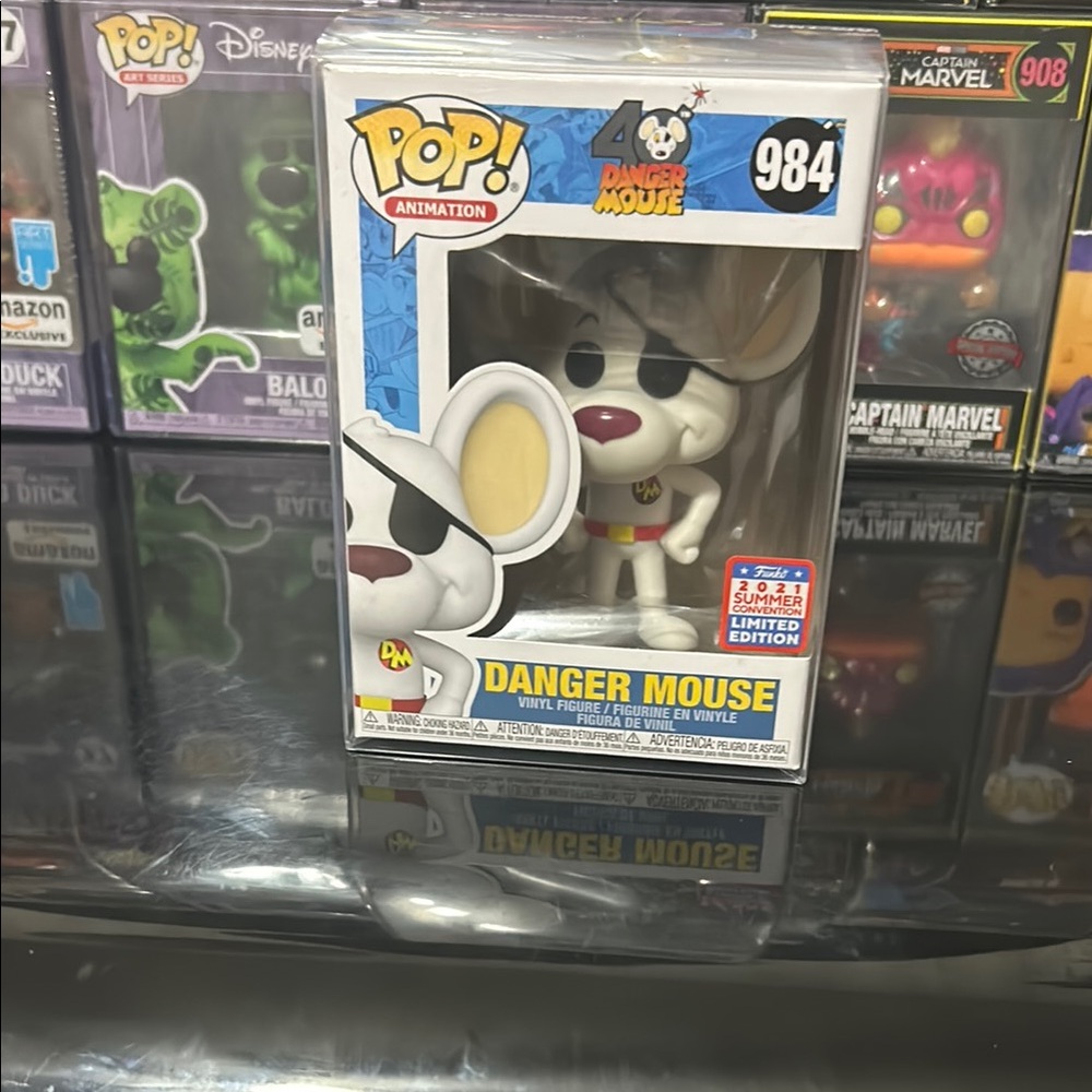 Funko Pop! Animation Danger Mouse 984 - White and Red